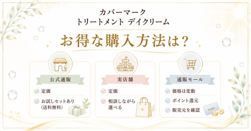 カバーマーク デイクリームのお得な購入方法の比較
