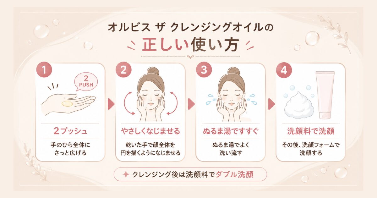 オルビス ザ クレンジングオイル 正しい使い方