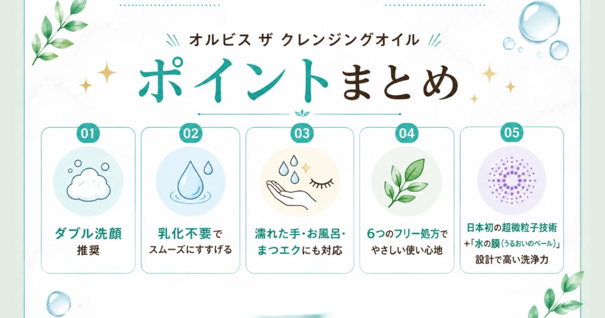 オルビス ザ クレンジングオイル まとめ