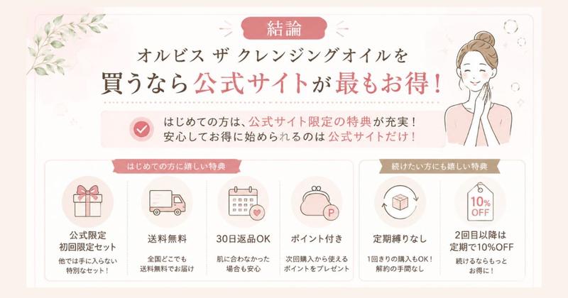 オルビス ザ クレンジングオイル 公式サイトが最もお得